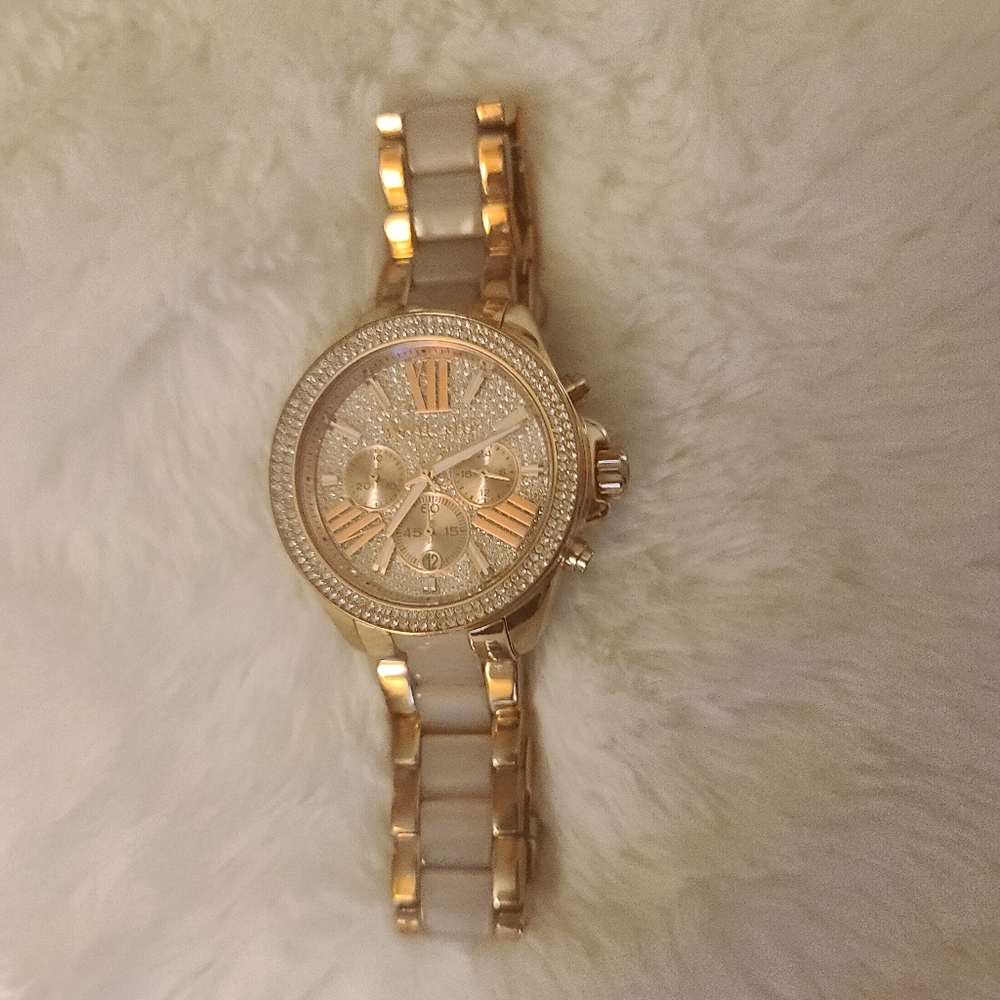 Rose gold watch